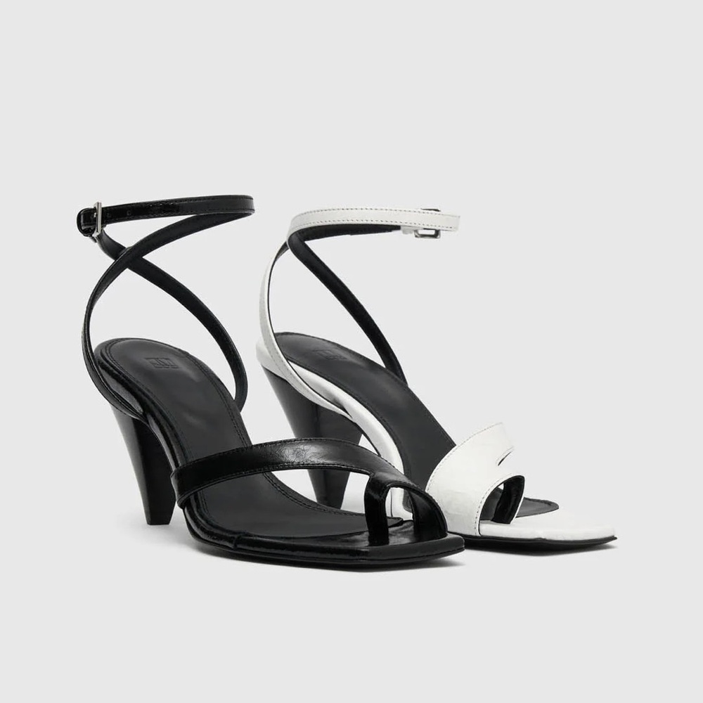 CAMILLA & MARC Cherie Heel Black White New Without Box Sz 36 $750